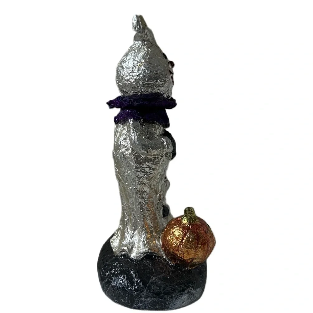 Halloween Ghost Foil Figurine and Pumpkins  Vintage Decor - Picture 9 of 15
